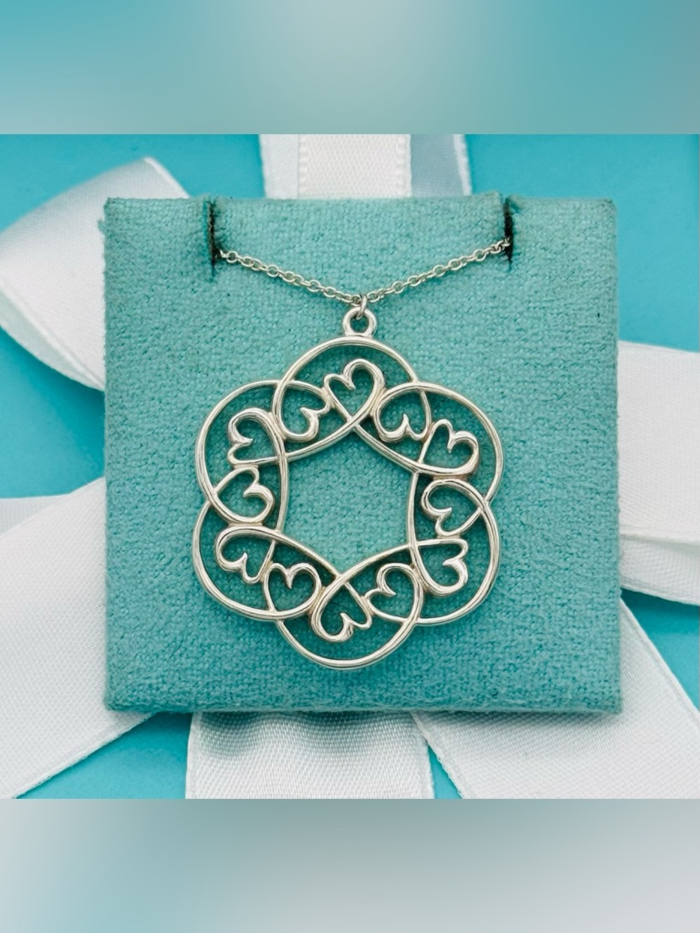 Tiffany & Co Retired Picasso Medallion Loving Heart Necklace